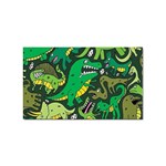 Dino Kawaii Sticker (Rectangular) Front