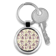 Beautiful Beauty Cartoon Cat Key Chain (round) by Grandong