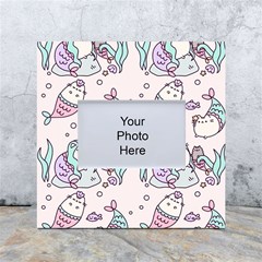 Cartoon Cat Cute Animal Design Drawing Illustration Kawaii White Box Photo Frame 4  X 6  by Grandong