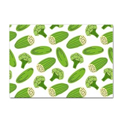 Vegetable Pattern With Composition Broccoli Sticker A4 (100 Pack) by Grandong