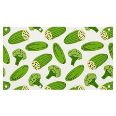 Vegetable Pattern With Composition Broccoli Banner And Sign 7  X 4  by Grandong