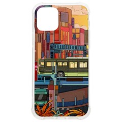 The City Style Bus Fantasy Architecture Art Iphone 12/12 Pro Tpu Uv Print Case by Grandong