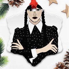 Wednesday Addams Snowflake Ornament (two Sides) by Fundigitalart234