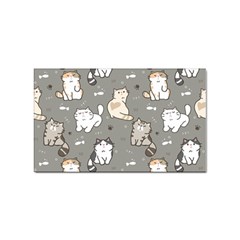 Cute Cat Pattern Cartoon Sticker (rectangular) by Cowasu