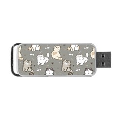 Cute Cat Pattern Cartoon Portable Usb Flash (one Side) by Cowasu