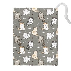 Cute Cat Pattern Cartoon Drawstring Pouch (5xl) by Cowasu