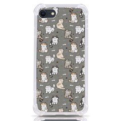 Cute Cat Pattern Cartoon Iphone Se by Cowasu