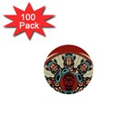 Skull Grateful Dead Phone Gratefuldead 1  Mini Buttons (100 pack)  Front