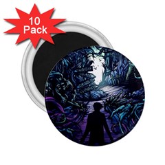 Horror Psychedelic Art 2 25  Magnets (10 Pack)  by Cowasu