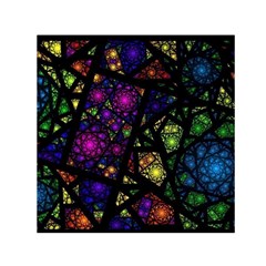 Stained Glass Crystal Art Square Satin Scarf (30  X 30 ) by Cowasu