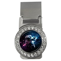 Psychedelic Astronaut Trippy Space Art Money Clips (cz)  by Bangk1t