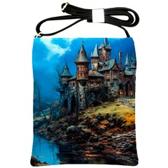 Castle Fantasy Shoulder Sling Bag by Ndabl3x