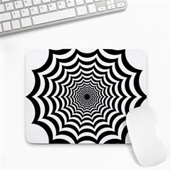 Spider Web Hypnotic Small Mousepad by Amaryn4rt