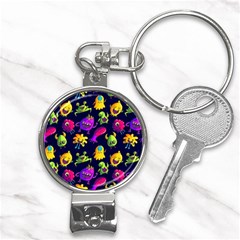 Space Patterns Nail Clippers Key Chain by Amaryn4rt