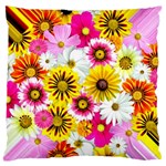 Flowers Blossom Bloom Nature Plant Large Premium Plush Fleece Cushion Case (One Side) Front