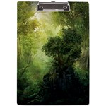 Green Beautiful Jungle A4 Acrylic Clipboard Front