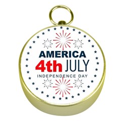 Independence Day Usa Gold Compasses by Ravend