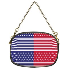 American Flag Patriot Red White Chain Purse (one Side) by Celenk