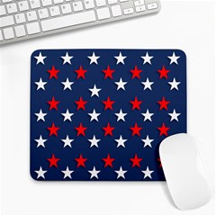 Patriotic Colors America Usa Red Large Mousepad by Celenk