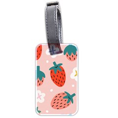 Strawberry-seamless-pattern Luggage Tag (two Sides) by uniart180623