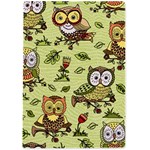 Seamless-pattern-with-flowers-owls A4 Acrylic Clipboard Back