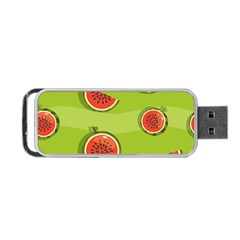 Seamless-background-with-watermelon-slices Portable Usb Flash (two Sides) by uniart180623