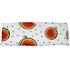 Seamless-background-pattern-with-watermelon-slices Body Pillow Case (dakimakura) by uniart180623