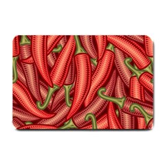 Seamless-chili-pepper-pattern Small Doormat by uniart180623