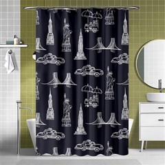 New York City Nyc Pattern Shower Curtain 48  X 72  (small)  by uniart180623