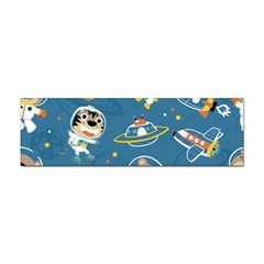 Seamless-pattern-funny-astronaut-outer-space-transportation Sticker Bumper (100 Pack) by uniart180623