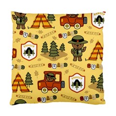 Seamless-pattern-funny-ranger-cartoon Standard Cushion Case (two Sides) by uniart180623