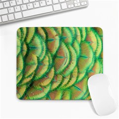 Beautiful-peacock Large Mousepad by uniart180623