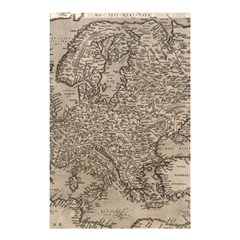 Vintage Map Europe Shower Curtain 48  X 72  (small)  by uniart180623