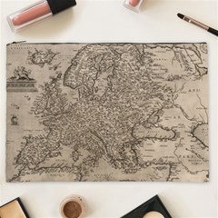 Vintage Map Europe Cosmetic Bag (xxl) by uniart180623