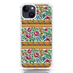 Flower Fabric Fabric Design Fabric Pattern Art iPhone 14 TPU UV Print Case Front