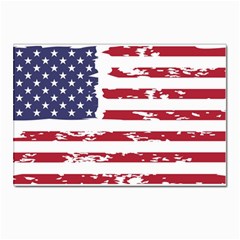 Flag Usa Unite Stated America Postcard 4 x 6  (pkg Of 10) by uniart180623