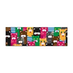 Cat Funny Colorful Pattern Sticker Bumper (100 Pack) by uniart180623