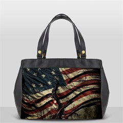 Flag Usa American Flag Oversize Office Handbag (2 Sides) by uniart180623