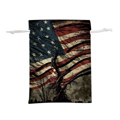 Flag Usa American Flag Lightweight Drawstring Pouch (m) by uniart180623