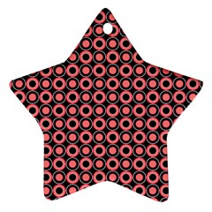 Mazipoodles Red Donuts Polka Dot  Star Ornament (two Sides) by Mazipoodles