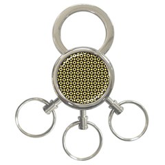  Mazipoodles Yellow Donuts Polka Dot 3-ring Key Chain by Mazipoodles