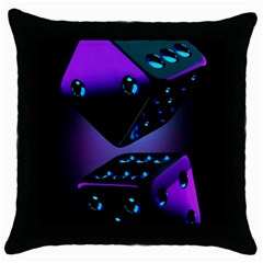 3d Ludo Game,gambling Throw Pillow Case (black) by Bangk1t