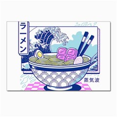 Ramen Kanji Vaporwave Artwork Minimalism Postcard 4 x 6  (pkg Of 10) by Bangk1t