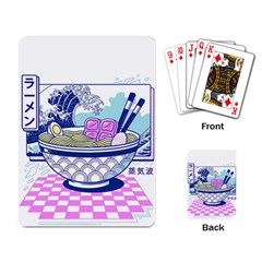 Ramen Kanji Vaporwave Artwork Minimalism Playing Cards Single Design (rectangle) by Bangk1t