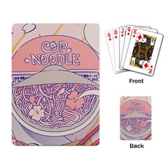 Ramen Kawaii Aesthetic Pink Playing Cards Single Design (rectangle) by Bangk1t