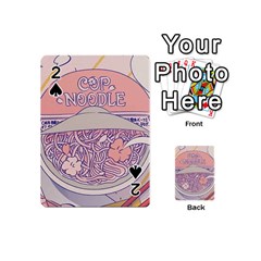 Ramen Kawaii Aesthetic Pink Playing Cards 54 Designs (mini) by Bangk1t