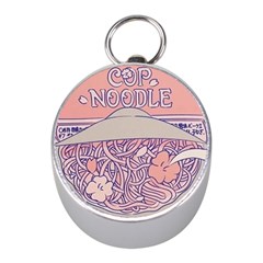 Ramen Kawaii Aesthetic Pink Mini Silver Compasses by Bangk1t