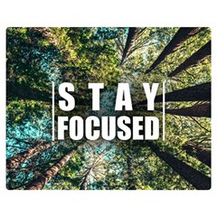 Stay Focused Focus Success Inspiration Motivational Two Sides Premium Plush Fleece Blanket (medium) by Bangk1t