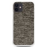 Gray digital fabric Vintage iPhone 12/12 Pro TPU UV Print Case Front