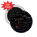 Black Background With Text Overlay Mathematics Formula Board 2.25  Magnets (100 pack)  Front